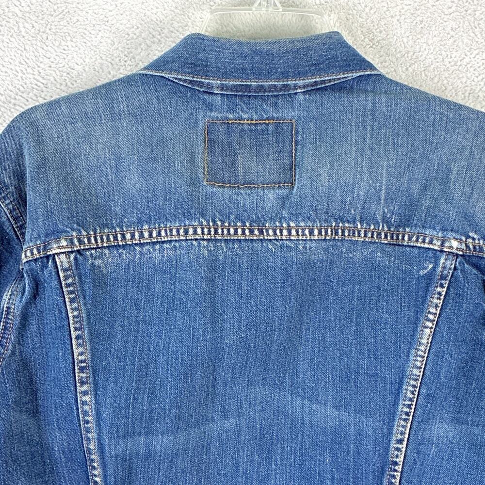VTG Levis Trucker Jacket Mens L Denim Type 3 Faded Distressed Whiskered 72334 - Picture 7 of 14